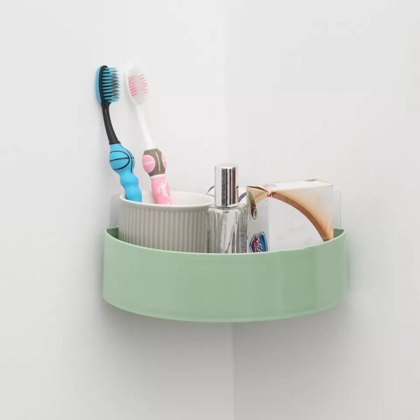 Triangle Bathroom Shelves Wall Hanging - Green