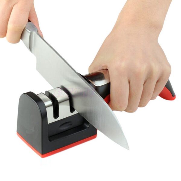 Multifunctional Handheld Knife Sharpener Tool 2 Stages Repair And Polish Blades