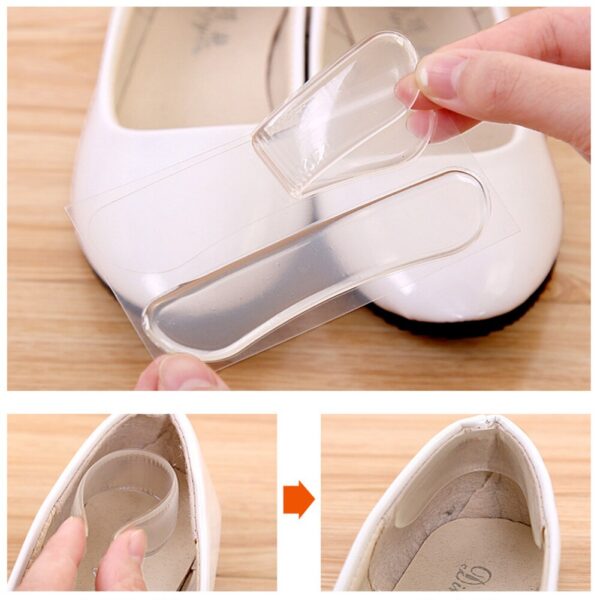 Gel Silicone Heel Grip Insole Foot Pad Care Protector Patch Pain Relief Liner Shoe