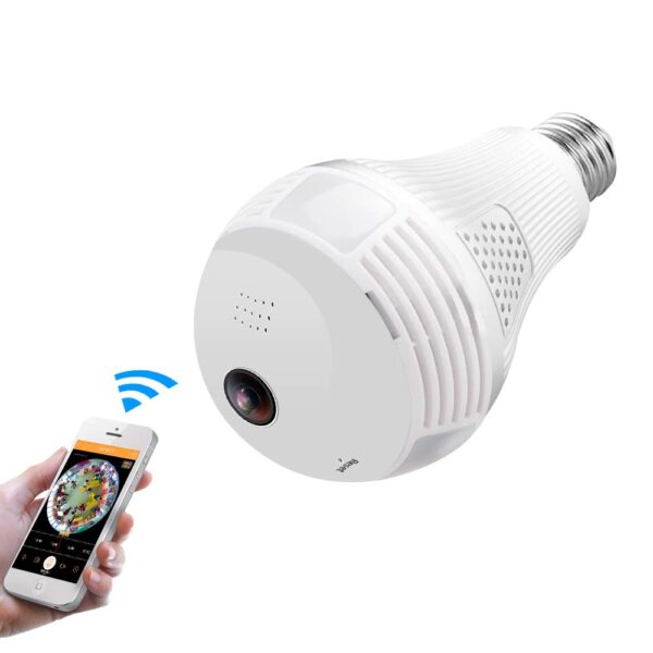 Bulb 360 Degree Panoramic WiFi IP Camera