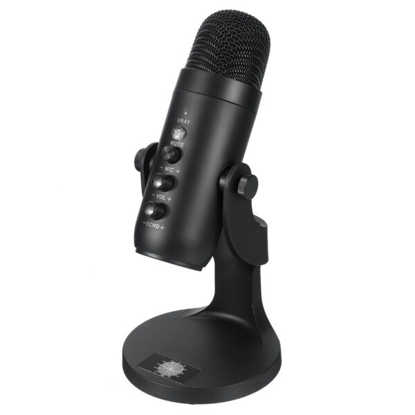 USB Condenser Microphone PW8 for Computer 360 Adjustable Mic for Gaming Streaming Podcasting Recording