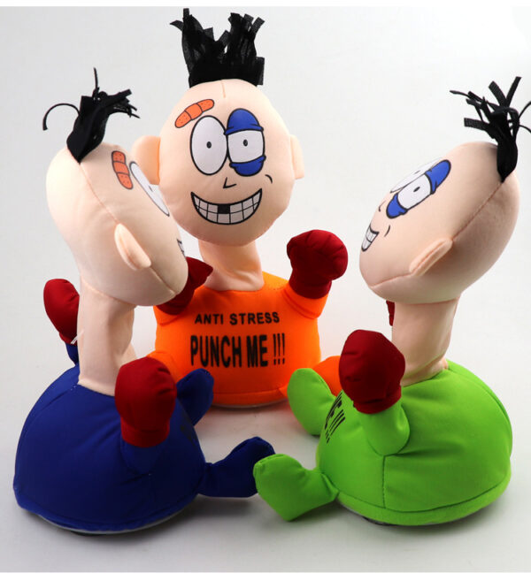 Punch Me Comfortable Touching Electric Plush Vent Toy For Kids and Anti-Stress Relieve - Multi
