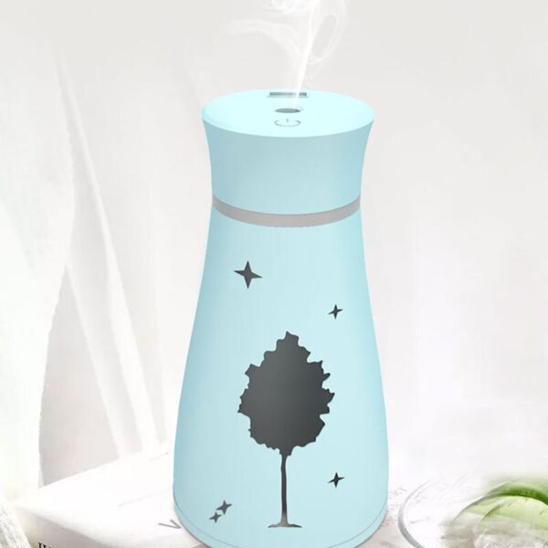 Air Humidifier Maple Leaf Oil Diffuser For Home Car With Led Night - Multi