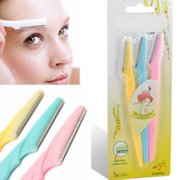 Pack Of 3 - Tinkle Eyebrow Razors - Multicolor