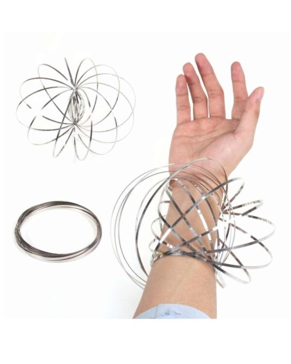 Magic Spring Funny Relax Fidget Toy Stainless Steel Flow Ring Toystic