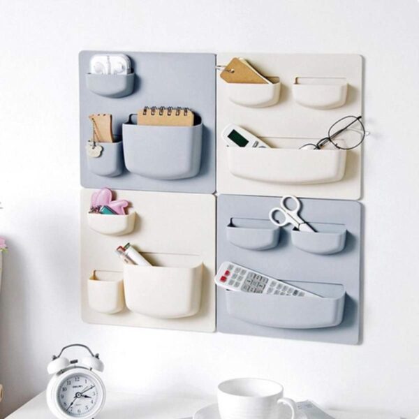 Wall Rack Sticky Hanging Strips Plastic Holder Storage Organizer