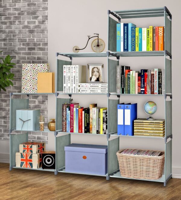 Simple Fashion Book Shelf 5 Layers 8 Compartments